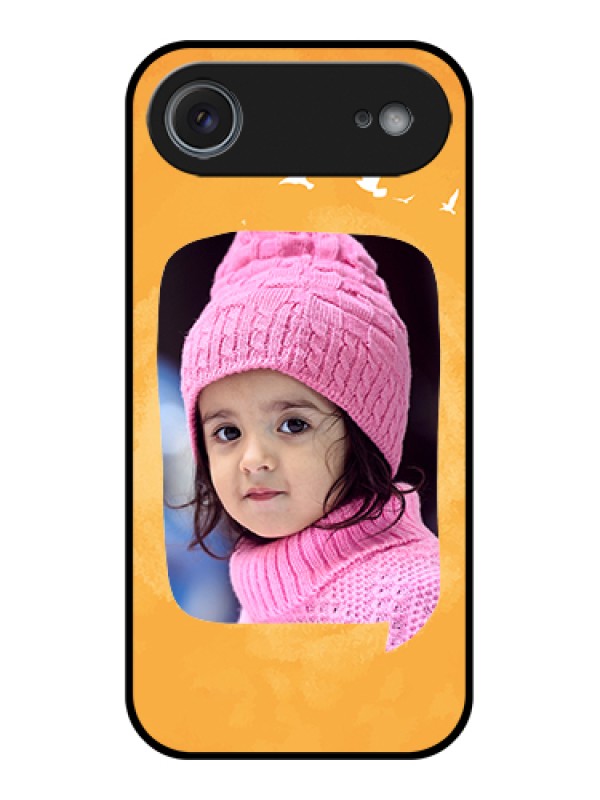 Custom Apple iPhone 17 Air Custom Metal Phone Case - Water Color Design With Bird Icons