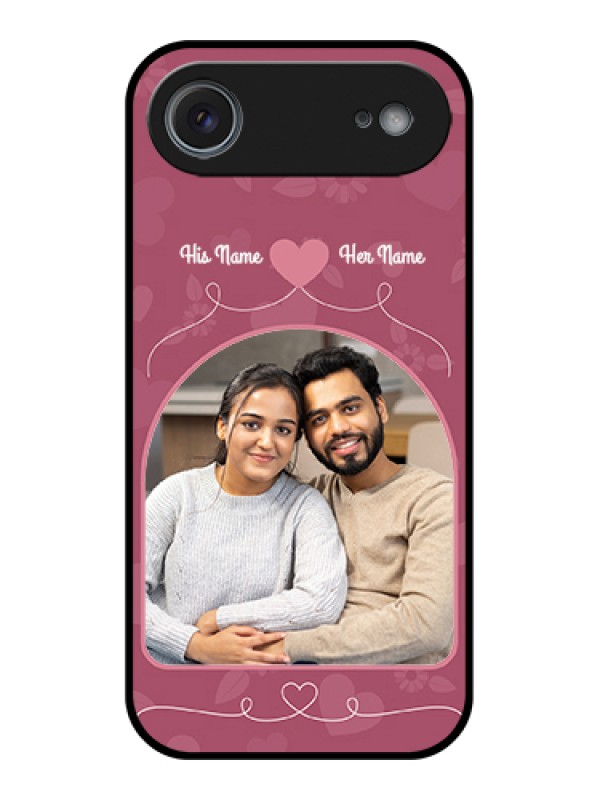 Custom Apple iPhone 17 Air Custom Metal Phone Case - Love Floral Design