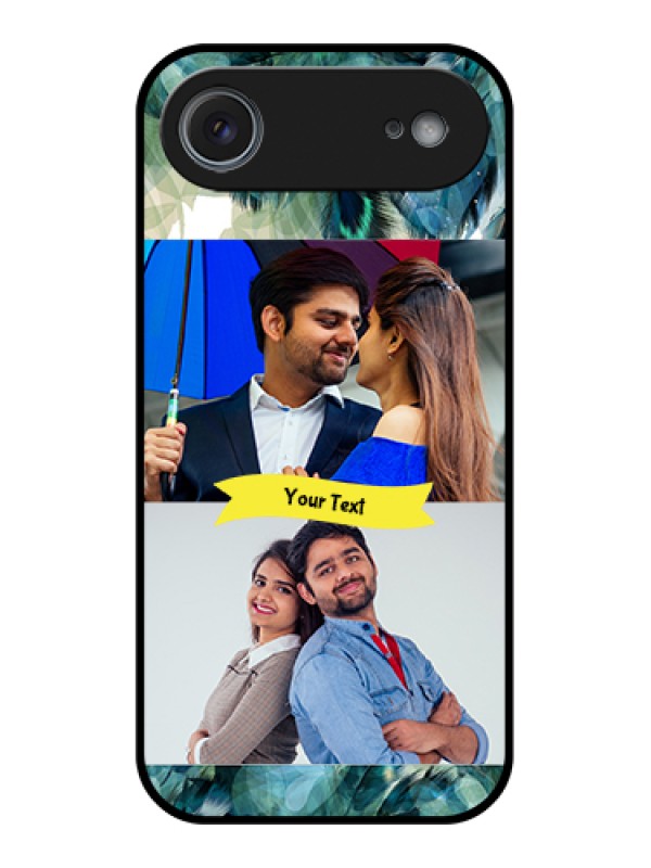 Custom Apple iPhone 17 Air Custom Metal Phone Case - Image With Boho Peacock Feather Design