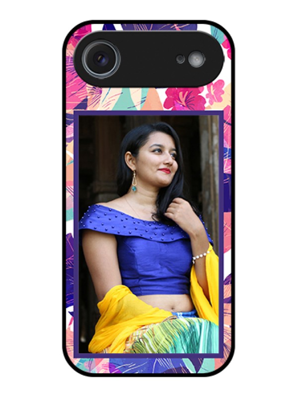 Custom Apple iPhone 17 Air Custom Metal Phone Case - Abstract Floral Design