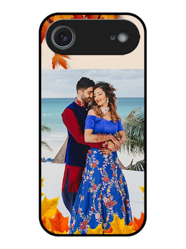 Custom Apple iPhone 17 Air Custom Metal Phone Case - Autumn Maple Leaves Design