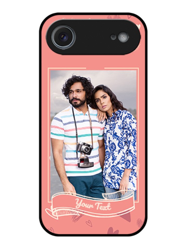 Custom Apple iPhone 17 Air Custom Metal Phone Case - Love Doodle Art Design