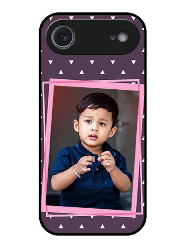 Custom Apple iPhone 17 Air Custom Metal Phone Case - Triangle Pattern Dotted Design