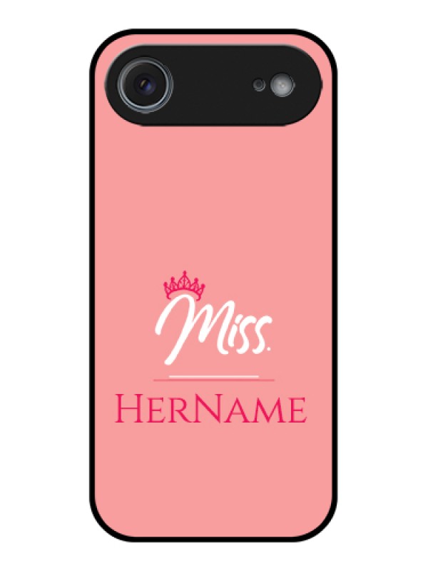 Custom Apple iPhone 17 Air Custom Metal Phone Case - Mrs With Name Design
