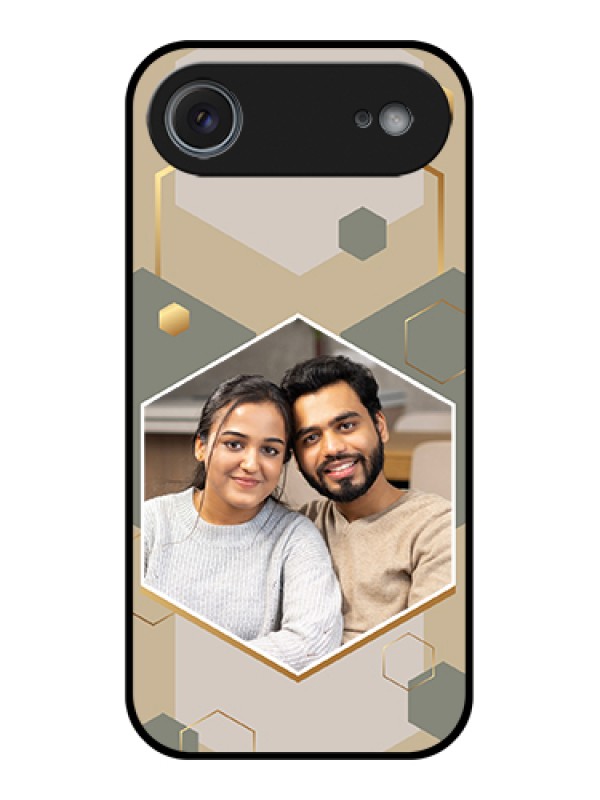 Custom Apple iPhone 17 Air Custom Metal Phone Case - Stylish Hexagon Pattern Design