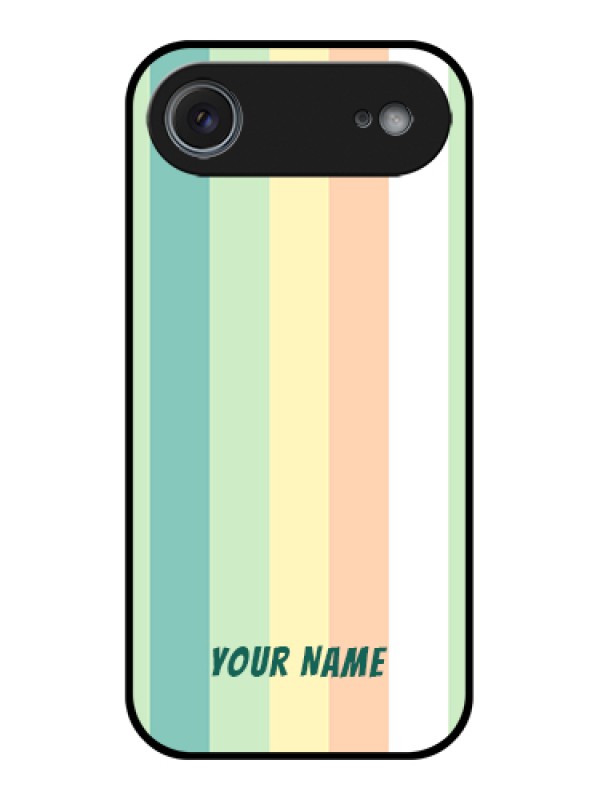 Custom Apple iPhone 17 Air Custom Metal Phone Case - Multi - Colour Stripes Design
