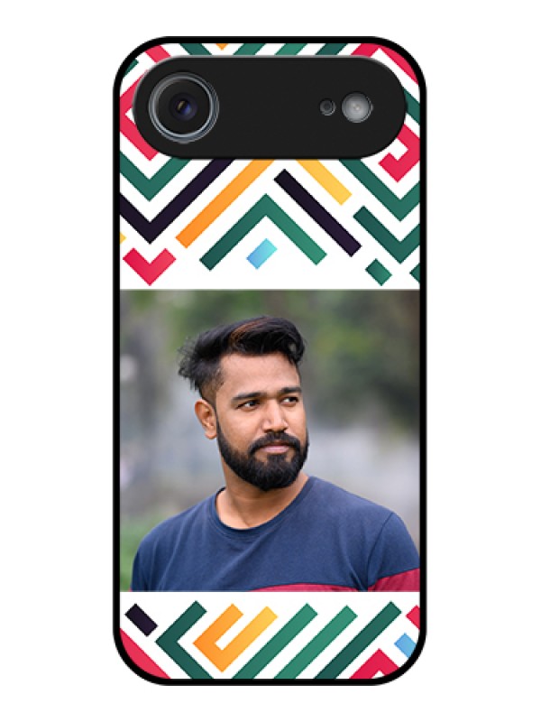 Custom Apple iPhone 17 Air Custom Metal Phone Case - Colorful Maze Pattern Design