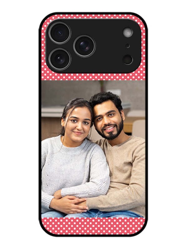 Custom Apple iPhone 17 Pro Max Custom Metal Phone Case - White Dotted Design