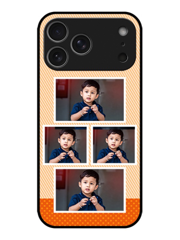 Custom Apple iPhone 17 Pro Max Custom Metal Phone Case - Bulk Photos Upload Design