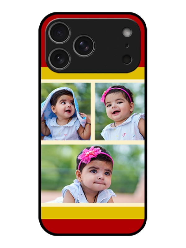 Custom Apple iPhone 17 Pro Max Custom Metal Phone Case - Multiple Pic Upload Design