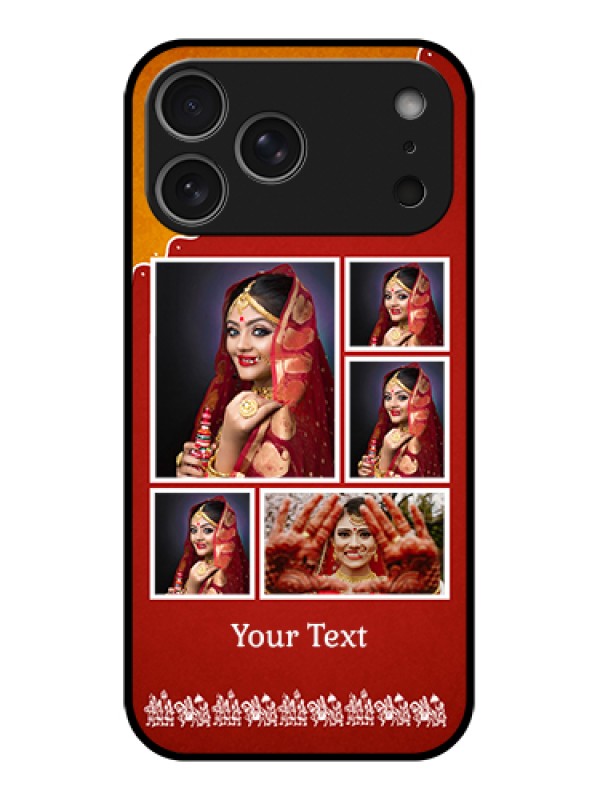 Custom Apple iPhone 17 Pro Max Custom Metal Phone Case - Wedding Pic Upload Design