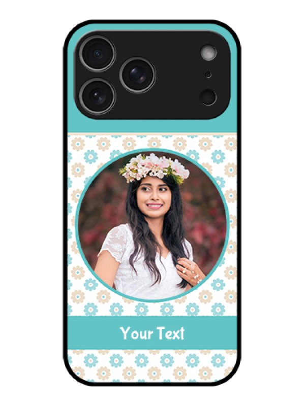 Custom Apple iPhone 17 Pro Max Custom Metal Phone Case - Beautiful Flowers Design