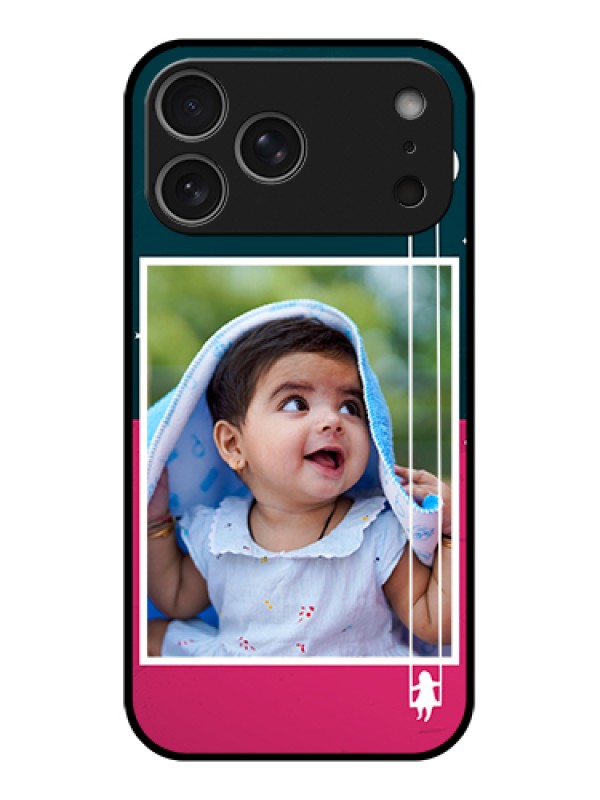 Custom Apple iPhone 17 Pro Max Custom Metal Phone Case - Cute Girl With Cloud Design