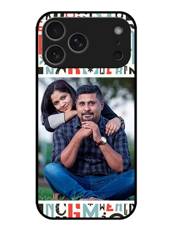 Custom Apple iPhone 17 Pro Max Custom Metal Phone Case - Alphabet Design