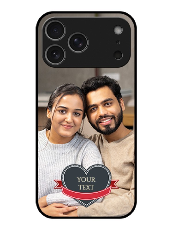 Custom Apple iPhone 17 Pro Max Custom Metal Phone Case - Just Married Couple Design