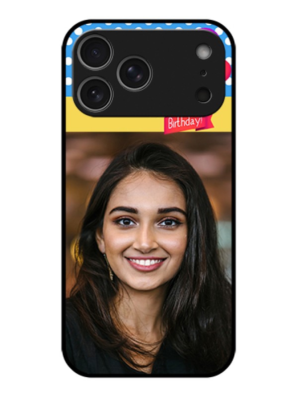 Custom Apple iPhone 17 Pro Max Custom Metal Phone Case - Happy Birthday Design