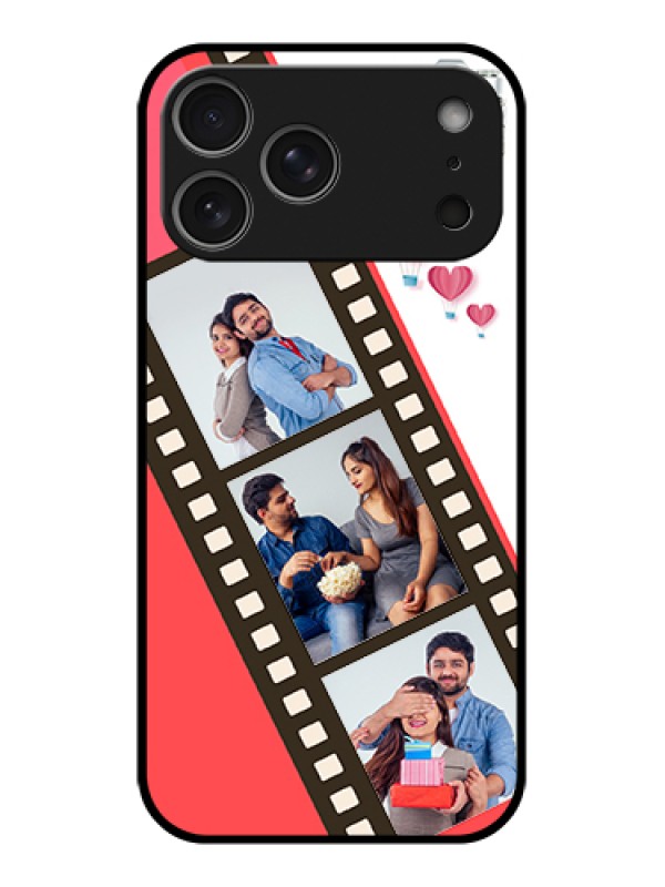 Custom Apple iPhone 17 Pro Max Custom Metal Phone Case - 3 Image Holder With Film Reel