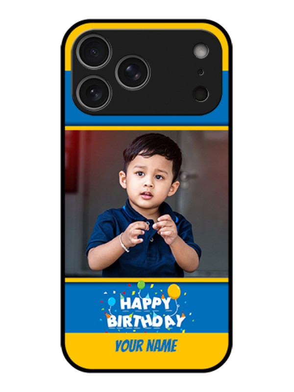 Custom Apple iPhone 17 Pro Max Custom Metal Phone Case - Birthday Wishes Design