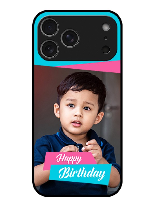 Custom Apple iPhone 17 Pro Max Custom Metal Phone Case - Image Holder With 2 Color Design