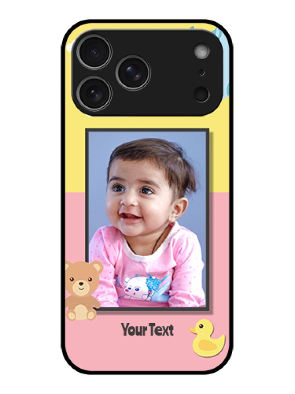 Custom Apple iPhone 17 Pro Max Custom Metal Phone Case - Kids 2 Color Design