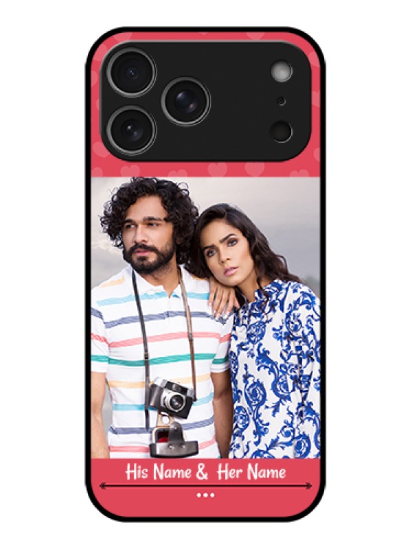 Custom Apple iPhone 17 Pro Max Custom Metal Phone Case - Simple Love Design