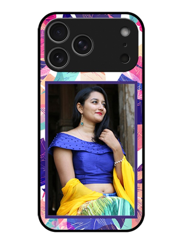 Custom Apple iPhone 17 Pro Max Custom Metal Phone Case - Abstract Floral Design