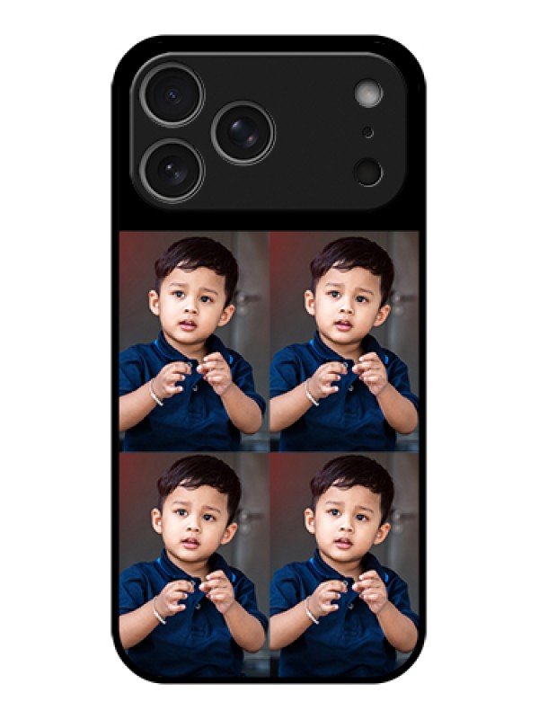 Custom Apple iPhone 17 Pro Max Custom Metal Phone Case - 4 Image Holder Design