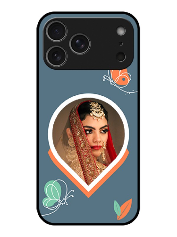 Custom Apple iPhone 17 Pro Max Custom Metal Phone Case - Droplet Butterflies Design