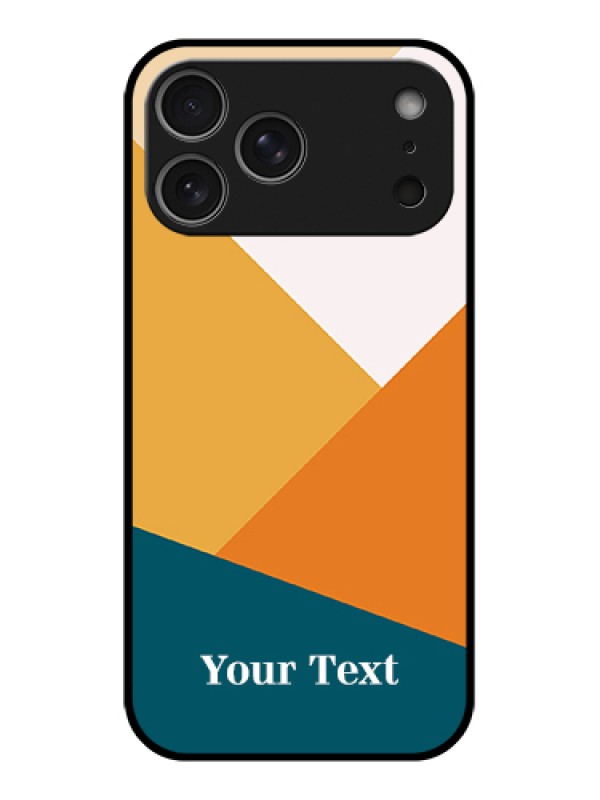 Custom Apple iPhone 17 Pro Max Custom Metal Phone Case - Stacked Multi - Colour Design