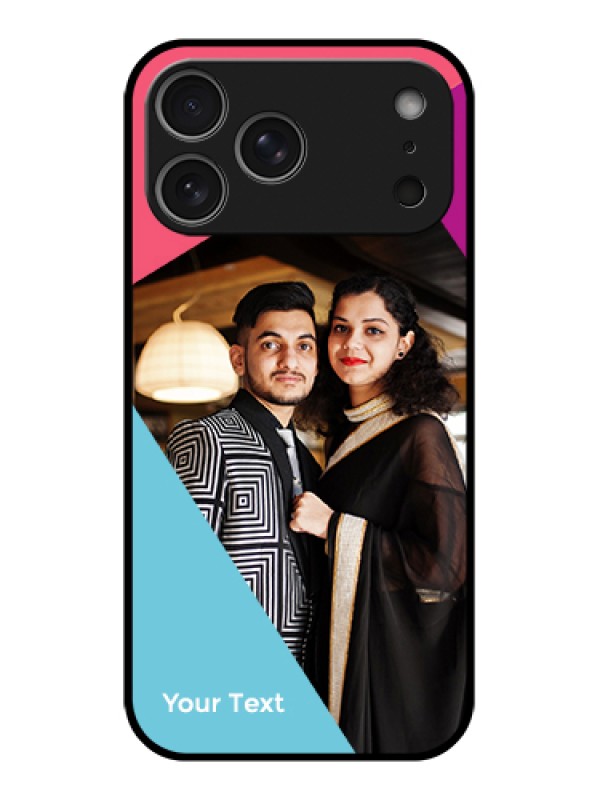 Custom Apple iPhone 17 Pro Max Custom Metal Phone Case - Stacked Triple Colour Design