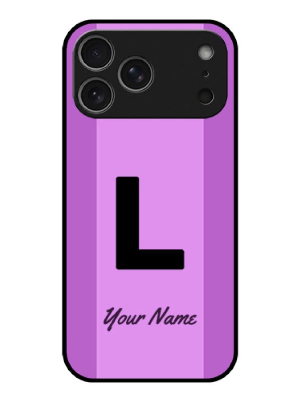 Custom Apple iPhone 17 Pro Max Custom Metal Phone Case - Tricolor Custom Text Design