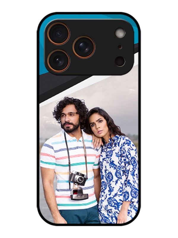 Custom Apple iPhone 17 Pro Custom Metal Phone Case - Simple Pattern Photo Upload Design