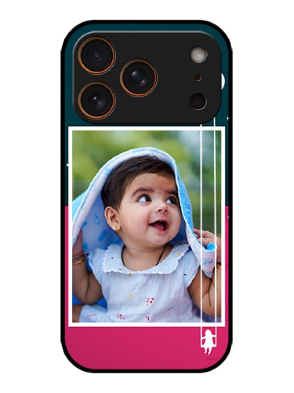 Custom Apple iPhone 17 Pro Custom Metal Phone Case - Cute Girl With Cloud Design