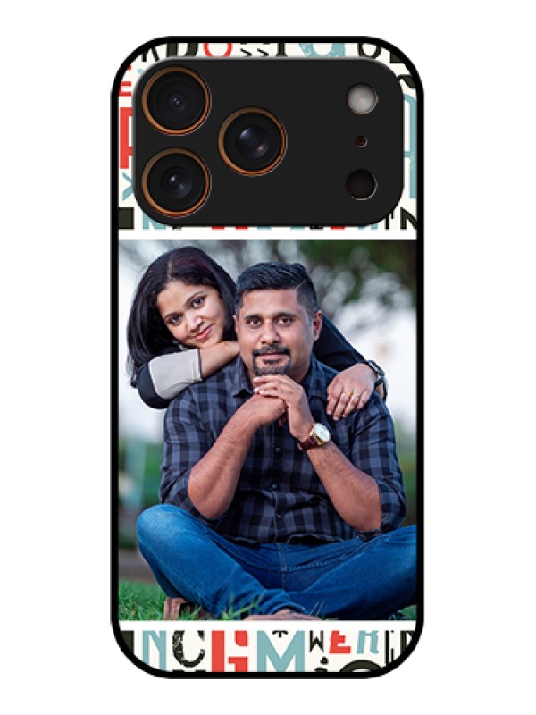 Custom Apple iPhone 17 Pro Custom Metal Phone Case - Alphabet Design