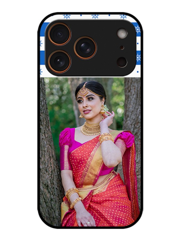 Custom Apple iPhone 17 Pro Custom Metal Phone Case - Snow Pattern Design