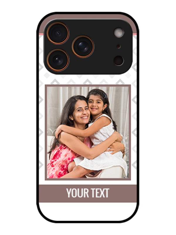 Custom Apple iPhone 17 Pro Custom Metal Phone Case - Simple Diamond Design