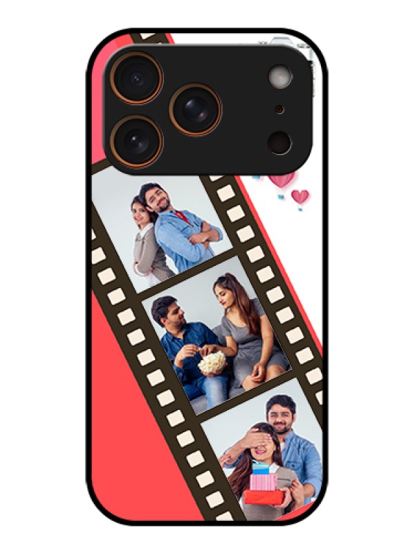 Custom Apple iPhone 17 Pro Custom Metal Phone Case - 3 Image Holder With Film Reel