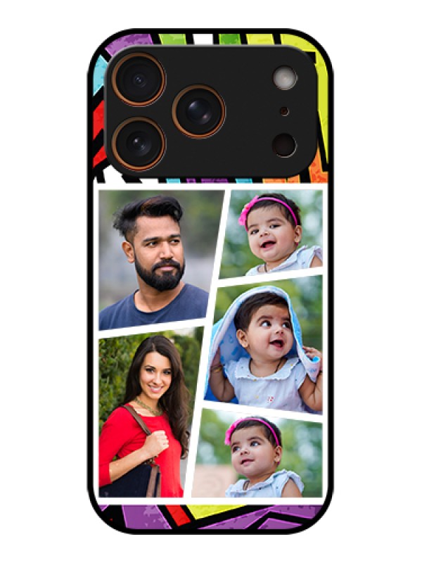 Custom Apple iPhone 17 Pro Custom Metal Phone Case - Graffiti Pattern Design