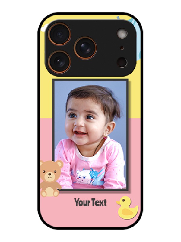 Custom Apple iPhone 17 Pro Custom Metal Phone Case - Kids 2 Color Design