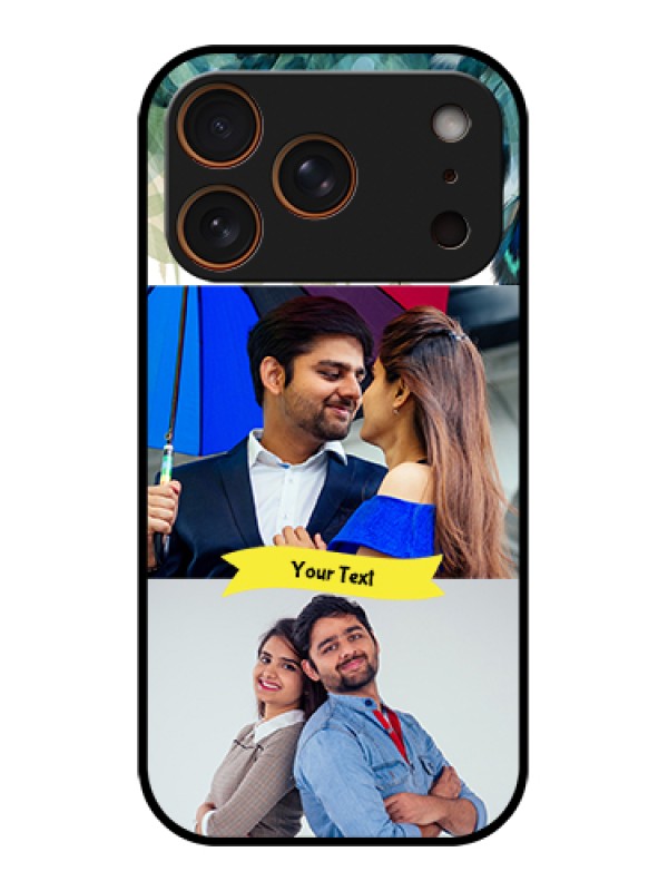 Custom Apple iPhone 17 Pro Custom Metal Phone Case - Image With Boho Peacock Feather Design