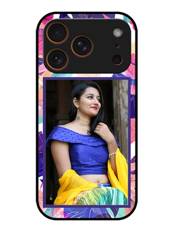 Custom Apple iPhone 17 Pro Custom Metal Phone Case - Abstract Floral Design