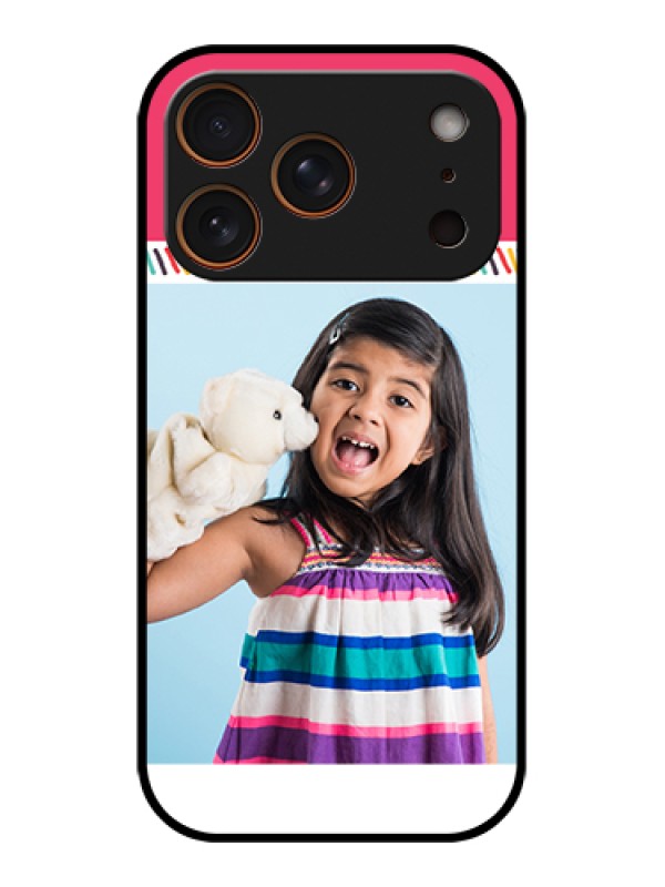 Custom Apple iPhone 17 Pro Custom Metal Phone Case - Line Art Design