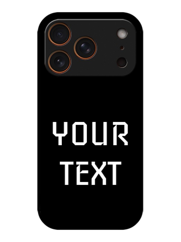 Custom Apple iPhone 17 Pro Custom Metal Phone Case - Your Name Design