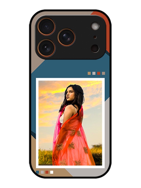 Custom Apple iPhone 17 Pro Custom Metal Phone Case - Retro Color Pallet Design