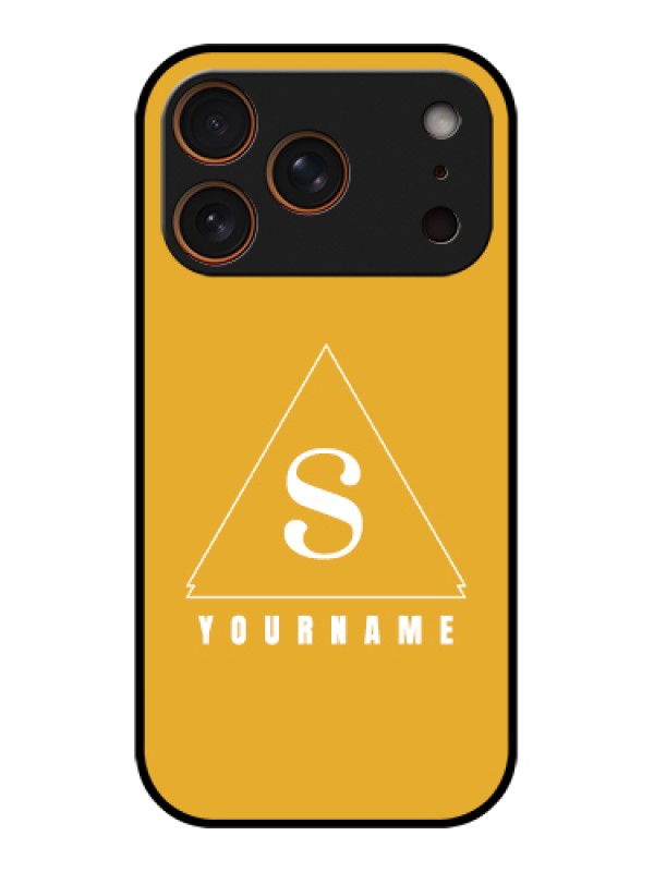 Custom Apple iPhone 17 Pro Custom Metal Phone Case - Simple Triangle Design