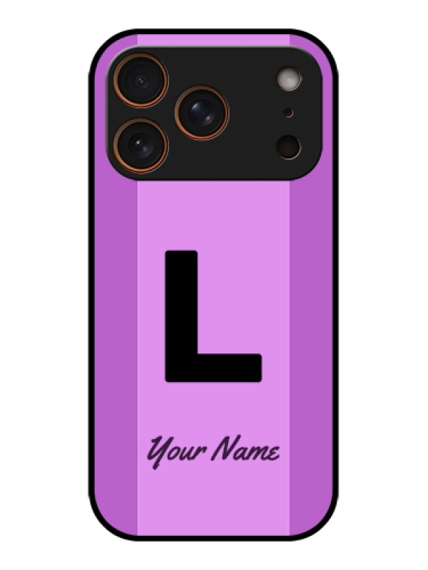 Custom Apple iPhone 17 Pro Custom Metal Phone Case - Tricolor Custom Text Design