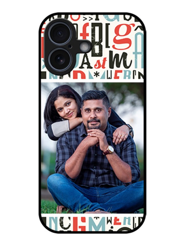 Custom Apple iPhone 17 Custom Metal Phone Case - Alphabet Design