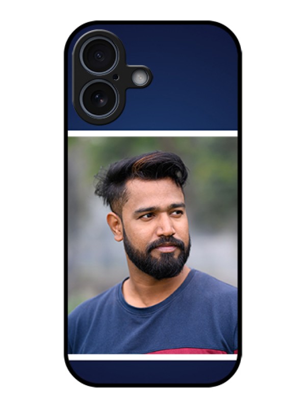 Custom Apple iPhone 17 Custom Metal Phone Case - Simple Royal Blue Design