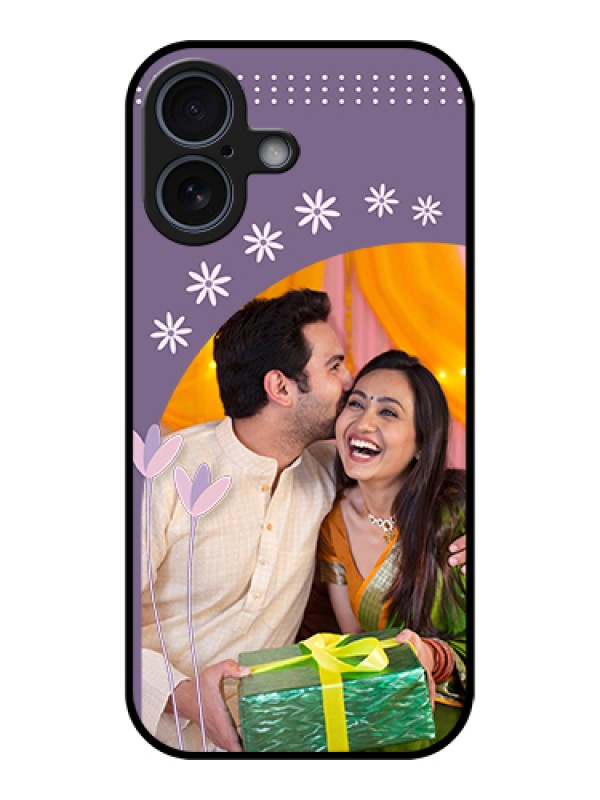 Custom Apple iPhone 17 Custom Metal Phone Case - Lavender Flowers Design