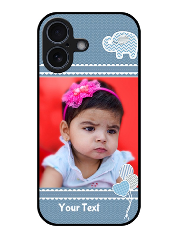 Custom Apple iPhone 17 Custom Metal Phone Case - With Kids Pattern Design